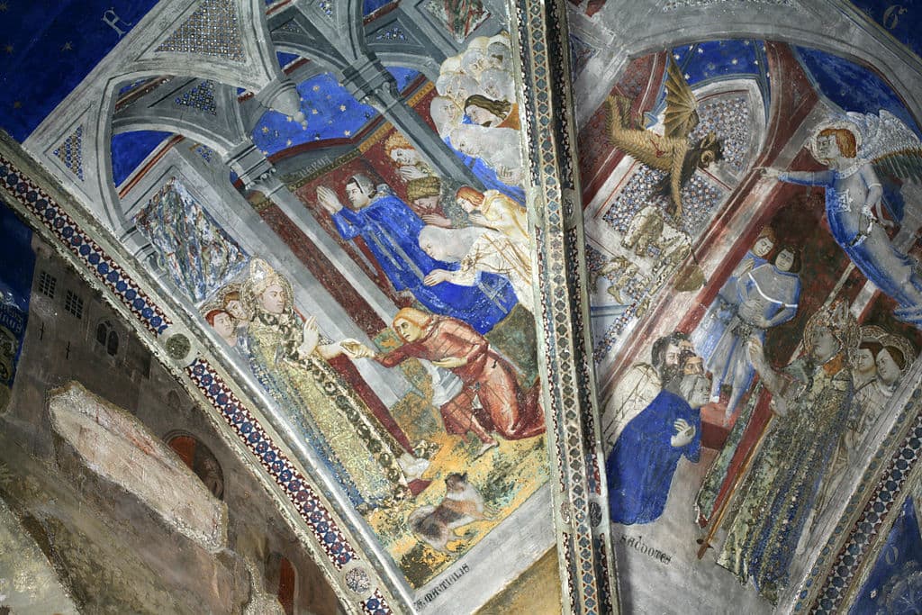 Les fresques du Palais des papes à Avignon, un chef-d_œuvre de l_art gothique méridional